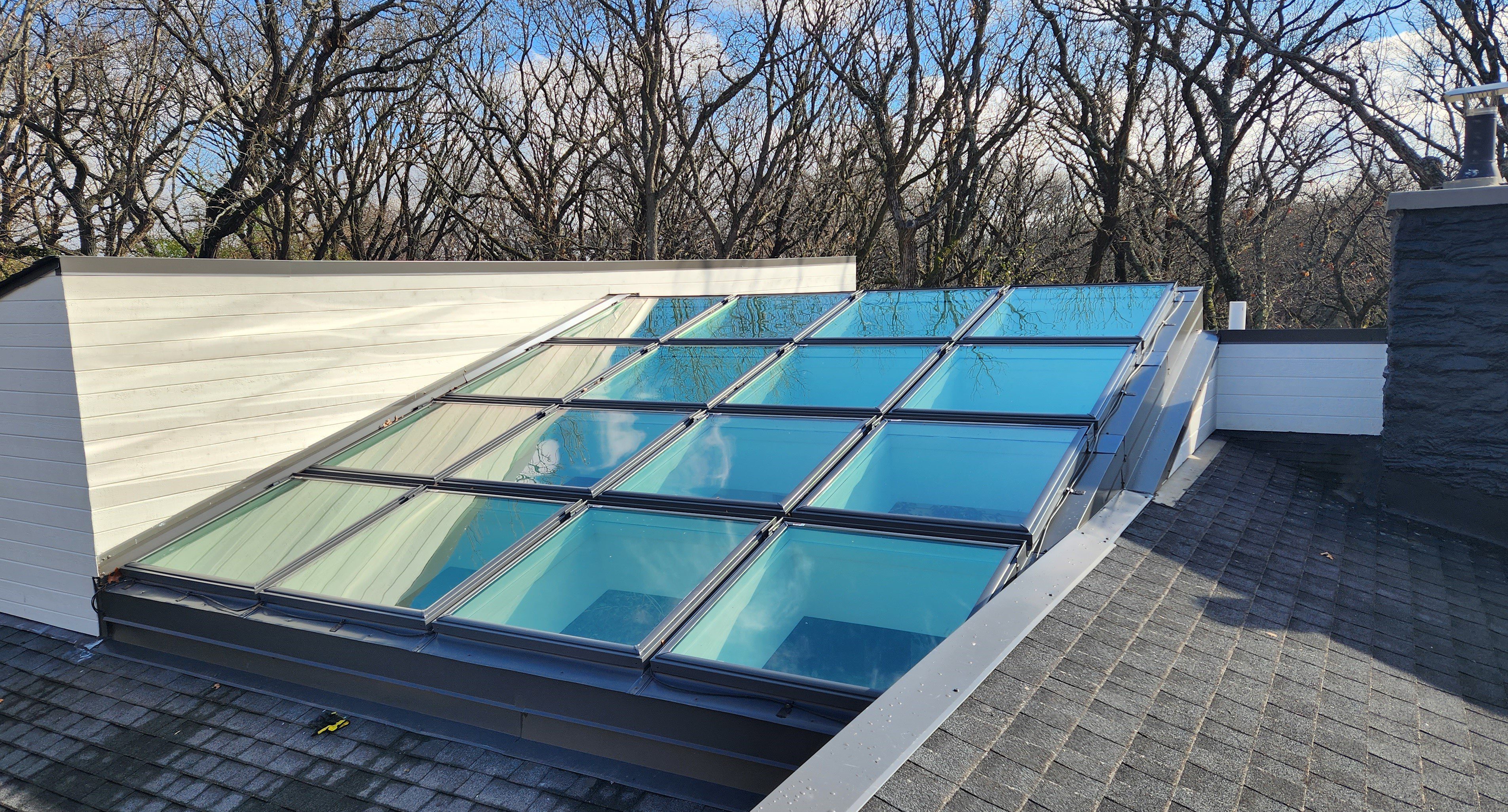 Velux skylights installed by AAEXS on a Barrington home